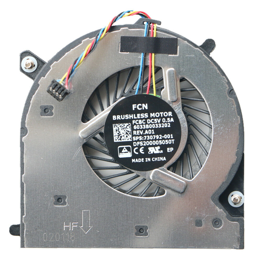 Ventola CPU HP Per EliteBook 720/820 G1/G2 E Folio 1040 G2 - 4 Pin, 5V - Nuova