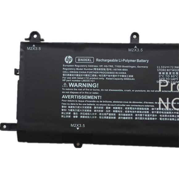 New 6Cell 11.55V 72WH HP Spectre x360 15-eb0000 Laptop Rechargeable Li-ion Battery