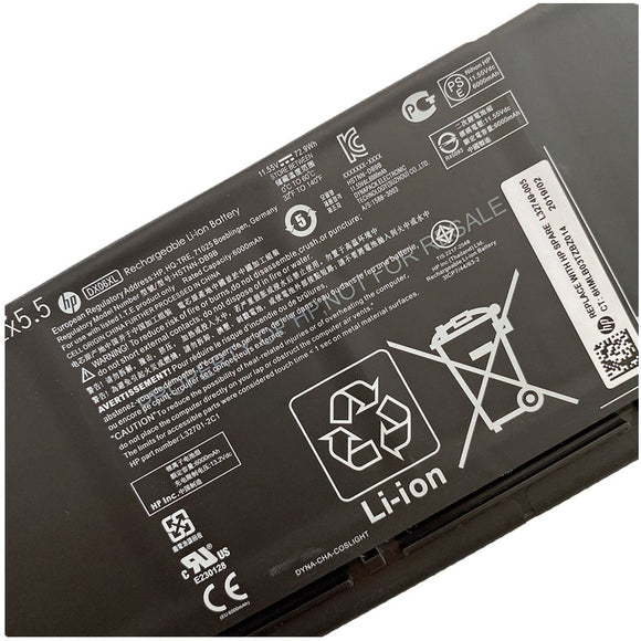 New 6Cell 11.55V 72.9Wh HP DX06XL L32749-005 Laptop Rechargeable Li-ion Battery