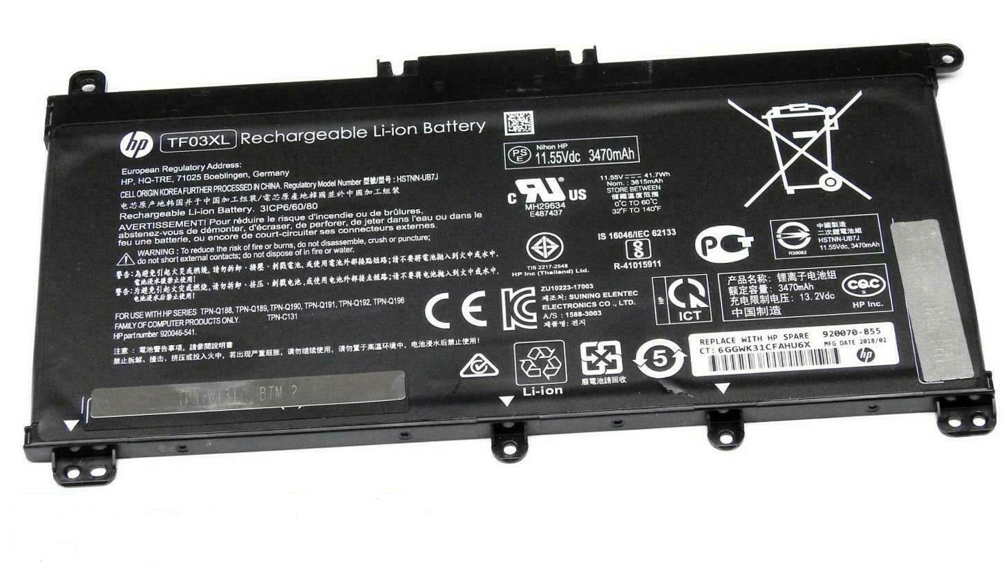 Batteria Originale HP EliteBook 830 G5 50Wh - Ricambio Compatibile, 11.55V, 4113mAh, Celle Litio, Nero - Foto 2