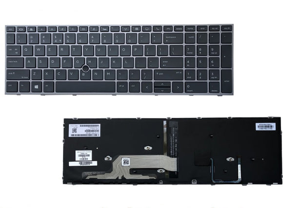 HP Zbook 15 G5 US Backlit keyboard